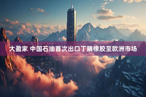 大盈家 中国石油首次出口丁腈橡胶至欧洲市场